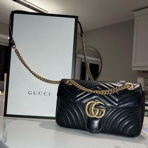GG Marmont small matelassé shoulder bag